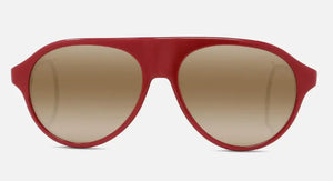 Shiny Red Medium frame/Brownlynx lenses
