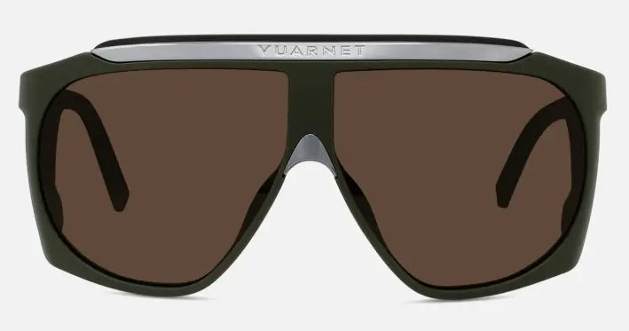 Vuarnet Altitude 01 sunglasses in khaki with eclipse lenses