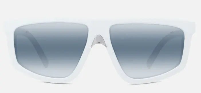 Vuarnet Altitude 03 sunglasses in white with blue polarlynx lenses