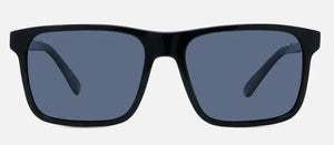 Shiny Black Flag frame/Blue Polarized lenses