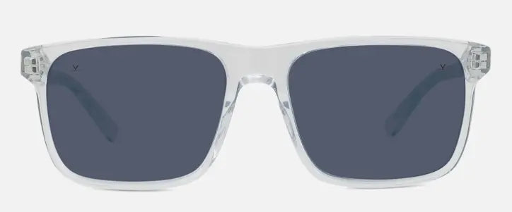 Vuarnet Belvedere 01 sunglasses in crystal with blue polarized lesnes