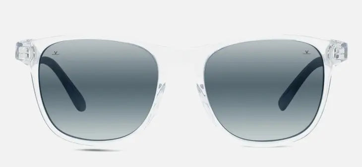 Vuarnet Belvedere 03 sunglasses in crystal with blue polarlynx lenses