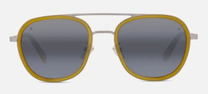 Matte Silver-Shiny Amber frame/Blue Polarlynx lenses