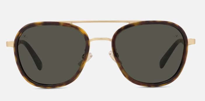 Vuarnet Edge 03 Matte Gold-Shiny Tortoise/Pure Grey