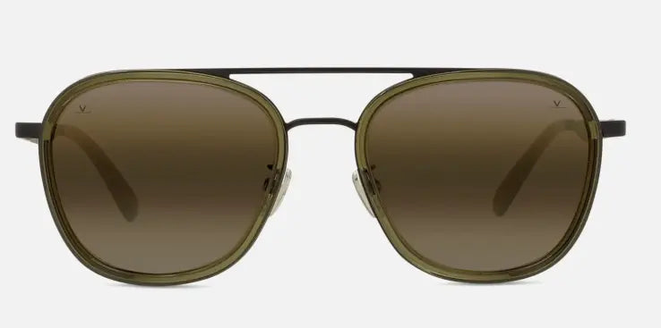 Vuarnet Edge 04 sunglasses in black with green and brownlynx lenses