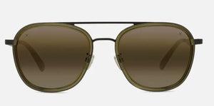 Black-Shiny Dark Green frame/Brownlynx lenses