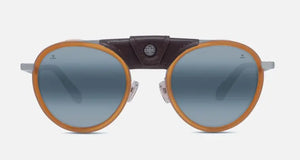 Matte Silver-Shiny Amber-Fumo frame/Blue Polarlynx lenses