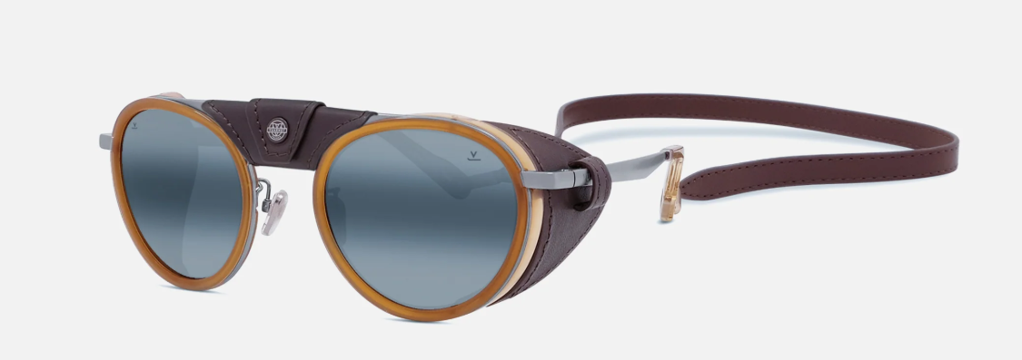 Vuarnet Glacier 02 Matte Silver-Shiny Amber/Blue Polarlynx 