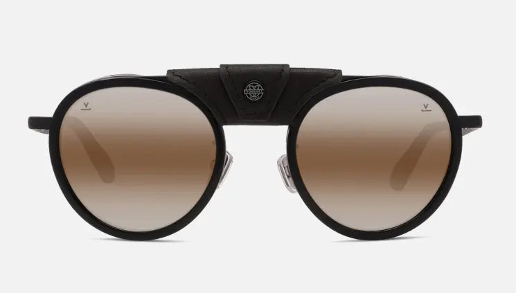 Vuarnet Glacier 02 Sunglasses in black-flag with brownlynx lenses