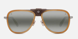 Matte Silver-Shiny Amber-Black frame/Greylynx lenses