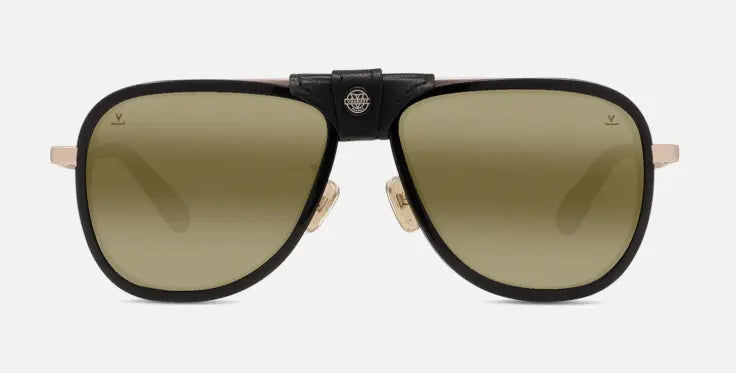 Vuarnet Glacier 03 sunglasses in gold tortoise with brownlynx lenses