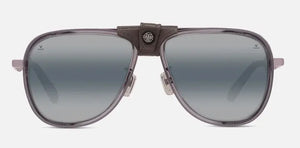 Matte Silver-Shiny Crystal Grey-Fumo frame/Grey Polarlynx lenses