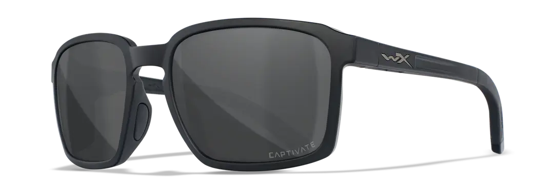 wiley-X Alfa Black/Polarized Gray
