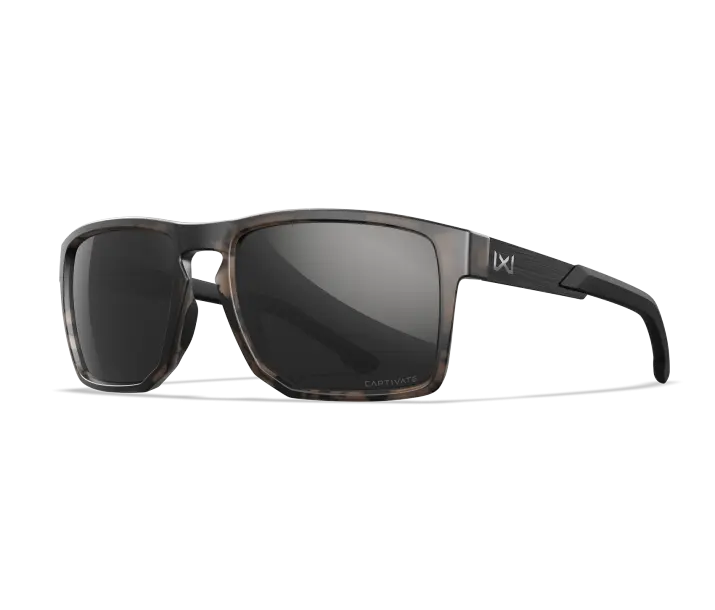 Wiley-X Apex sunglasses in tortoise with captivate polarized mirror lenses