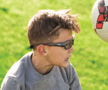 Boy wearing Wiley-X Fierce spots goggles