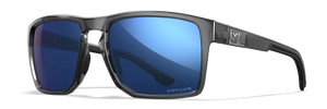 Crystal Gray frame/Captivate Polarized Blue Mirror (gray base) lenses