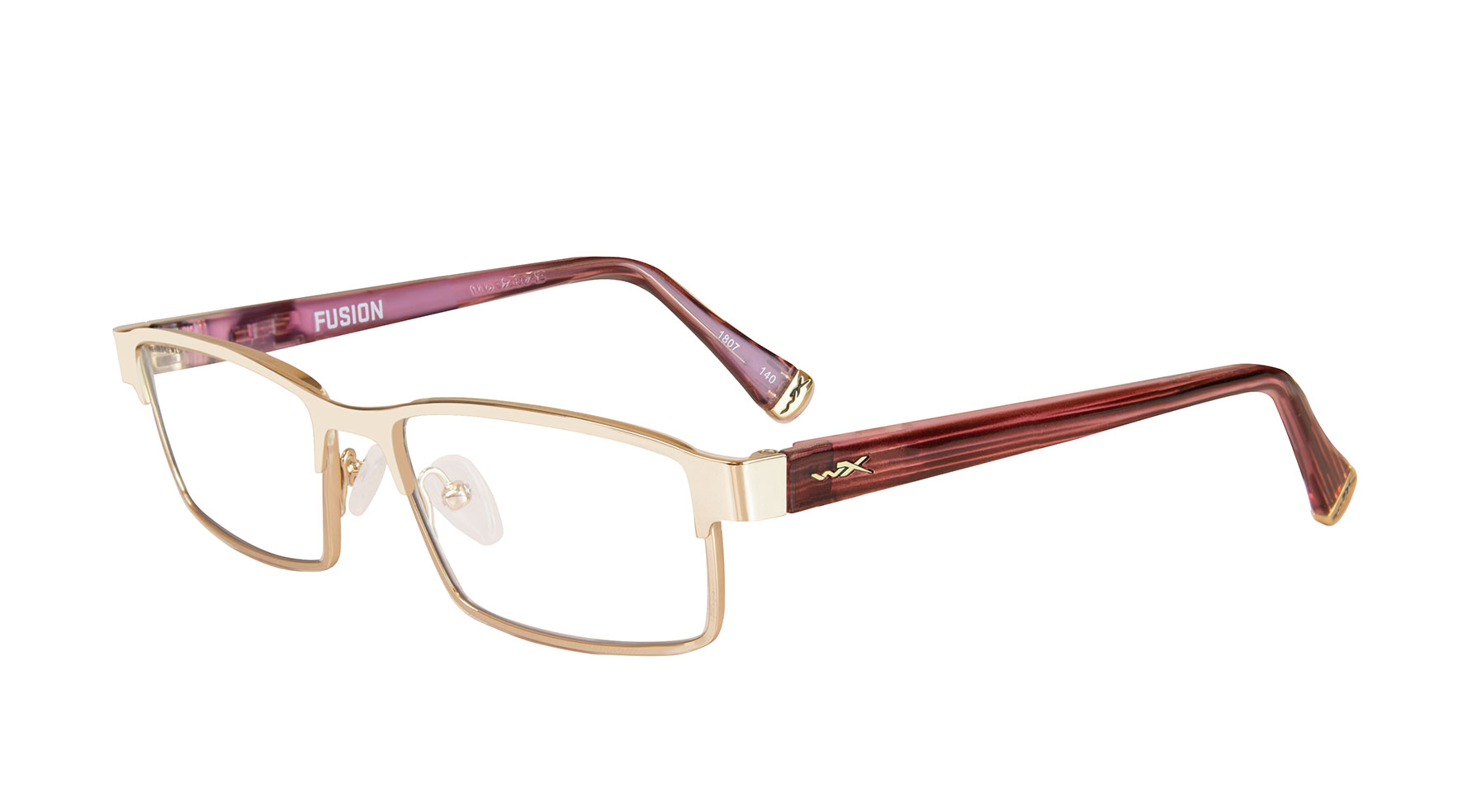 Wiley-X WX Fusion safety glasses Gold with Pink 