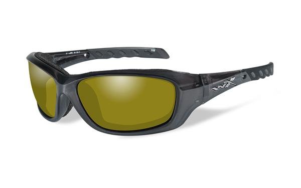 Wiley-X Gravity Black Crystal/Polarized Yellow