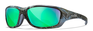 Kryptek Neptune frame/Captivate Polarized Green Mirror lenses