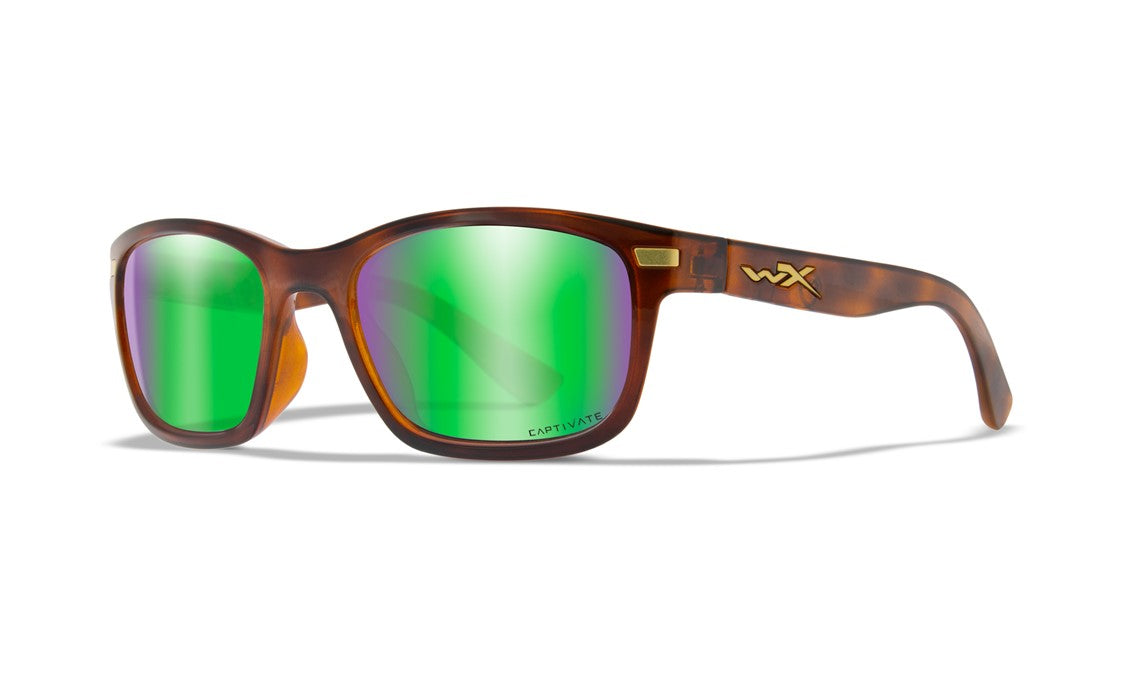 Wiley-X Helix Matte Demi/Captivate Polarized Green Mirror