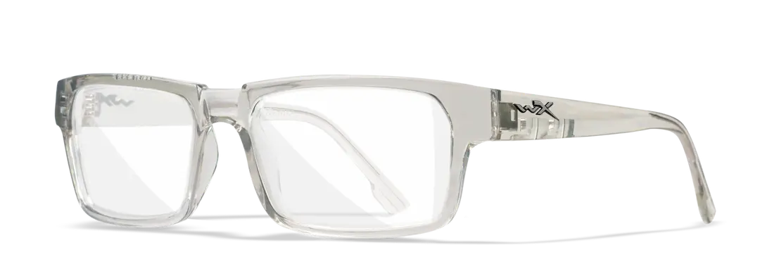 Wiley-X Profile safety glasses in light gray crystal gloss