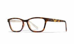 Gloss Brown Demi-Champagne frame with Clear Lenses