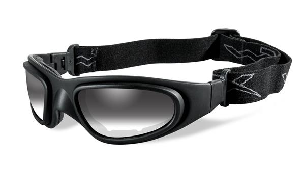 Wiley-X SG-1 Black frame with Light Adjusting Lenses