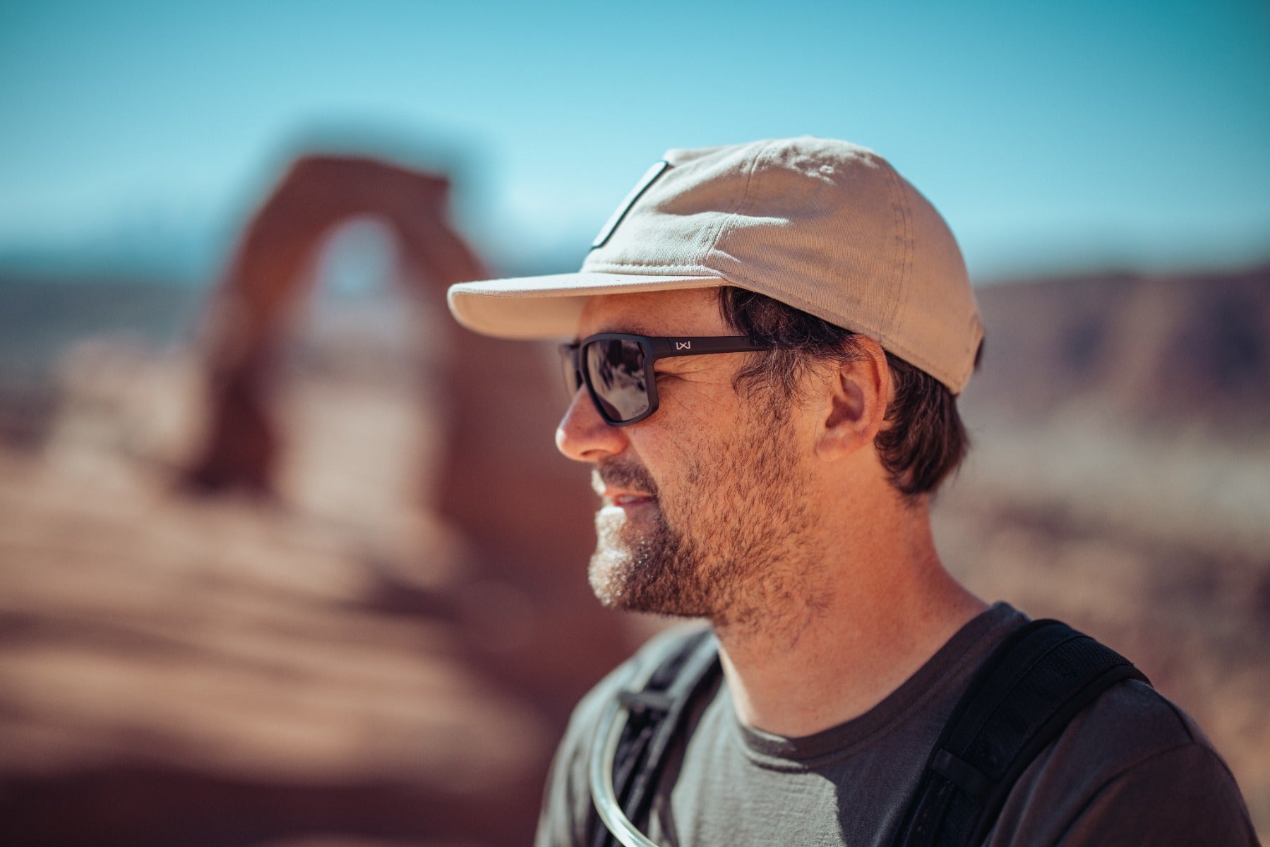 Man wearing Wiley-X Sierra sunglasses