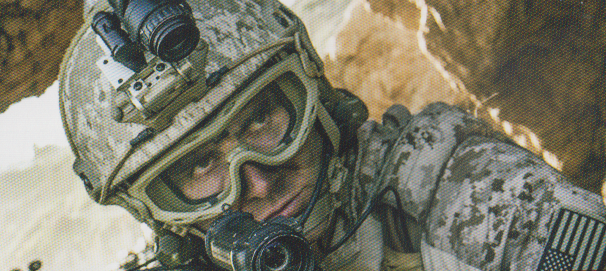 Guy wearing Wiley-X Spear goggles