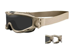 Tan frame with Clear and Smoke Lenses