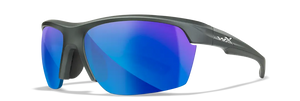 Graphite frame/Blue Mirror lenses