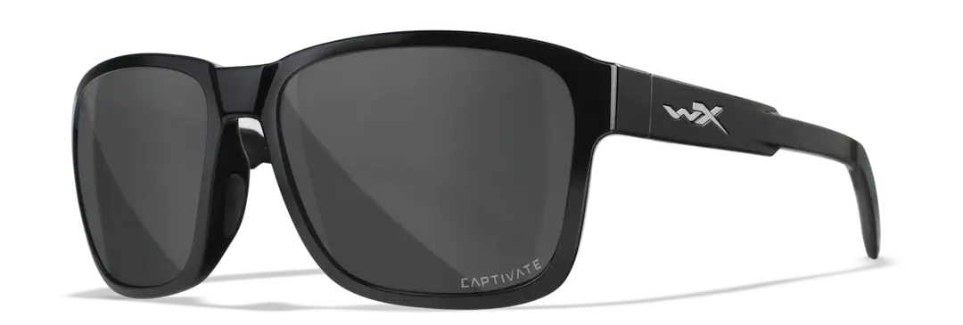 Wiley-X Trek Black/Captivate Polarized Gray lenses