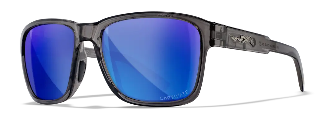 Wiley-X Trek Crystal Gray/Captivate Polarized Blue