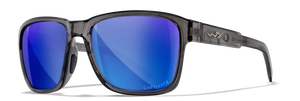 Crystal Dark Gray frame/Captivate Polarized Blue Mirror lenses