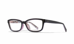 Gloss Midnight Blue-Lilac Demi Temples frame with Clear Lenses