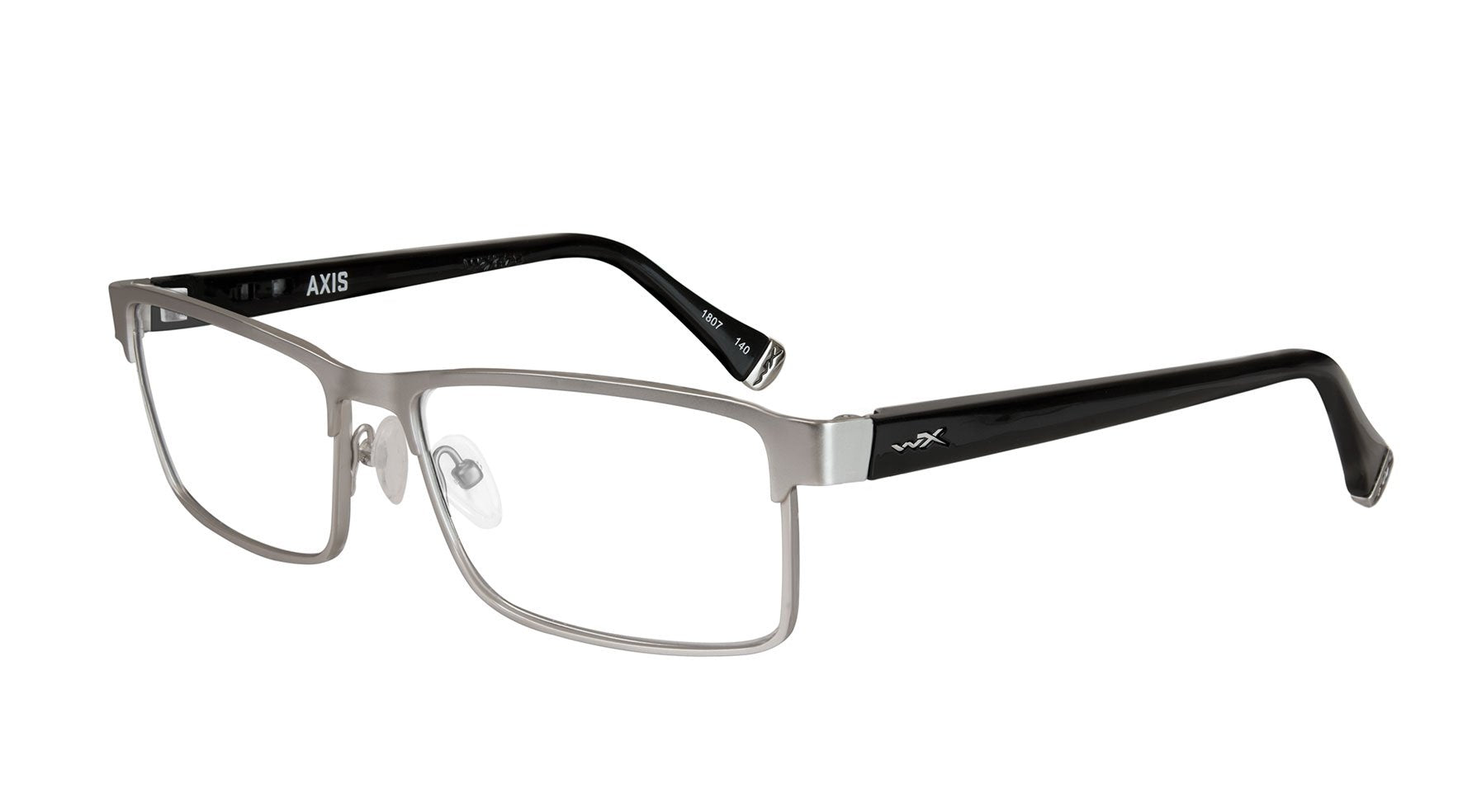 Wiley-X WX Axis safety glasses Matte Silver-Gloss Black
