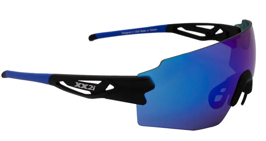 xx2i Sierra SS1 sunglasses in Black with Blue mirror