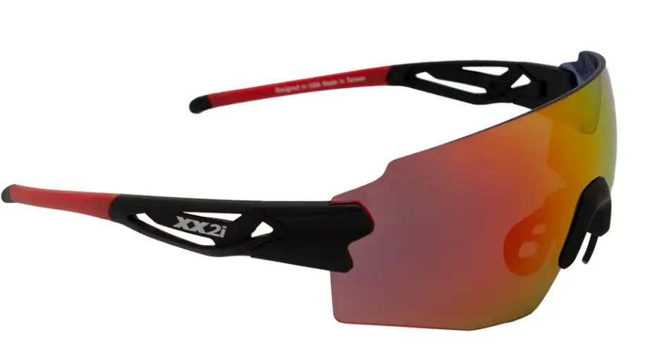 xx2i Sierra SS1 sunglasses in Black with Red mirror