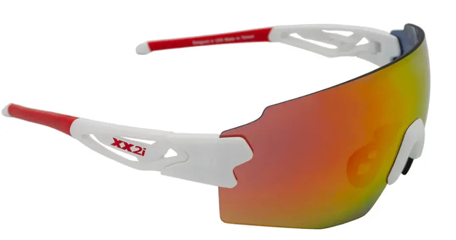 xx2i Sierra SS1 sunglasses in White with Red mirror