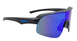 Grey Matte frame/Blue Mirror lenses